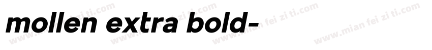 mollen extra bold字体转换